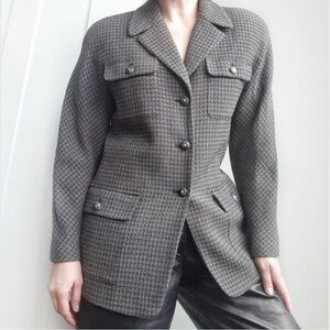 Lafayette 148 New York Black and Gray Blazer Women’s Jacket